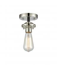 Innovations Lighting 284-1C-BPN - Beacon - 1 Light - 6 inch - Black Polished Nickel - Semi-Flush Mount