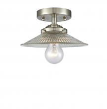 Innovations Lighting 284-1C-SN-G2-LED - Halophane 1 Light Semi-Flush Mount