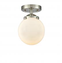 Innovations Lighting 284-1C-SN-G201-6 - Beacon - 1 Light - 6 inch - Brushed Satin Nickel - Semi-Flush Mount