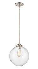 Innovations Lighting 284-1S-SN-G202-10 - Beacon - 1 Light - 10 inch - Brushed Satin Nickel - Cord hung - Mini Pendant