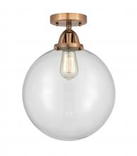 Innovations Lighting 288-1C-AC-G202-12 - Beacon - 1 Light - 12 inch - Antique Copper - Semi-Flush Mount