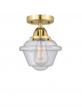 Innovations Lighting 288-1C-SG-G534 - Oxford - 1 Light - 8 inch - Satin Gold - Semi-Flush Mount