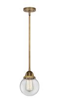 Innovations Lighting 288-1S-BB-G202-6 - Beacon - 1 Light - 6 inch - Brushed Brass - Cord hung - Mini Pendant