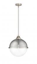 Innovations Lighting 288-1S-SN-HFS-122-SN-LED - Hampden - 1 Light - 13 inch - Brushed Satin Nickel - Stem hung - Pendant