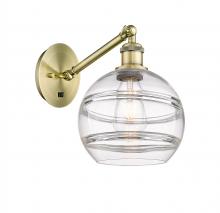 Innovations Lighting 317-1W-AB-G556-8CL - Rochester - 1 Light - 8 inch - Antique Brass - Adjustable Sconce