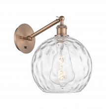 Innovations Lighting 317-1W-AC-G1215-10 - Athens Water Glass - 1 Light - 10 inch - Antique Copper - Adjustable - Sconce