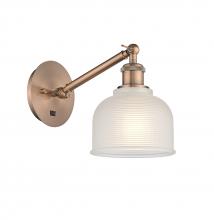 Innovations Lighting 317-1W-AC-G411 - Dayton - 1 Light - 6 inch - Antique Copper - Sconce