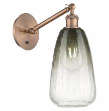 Innovations Lighting 317-1W-AC-G480-6SL - Brookhaven Almond - 1 Light - 6 inch - Antique Copper - Sconce