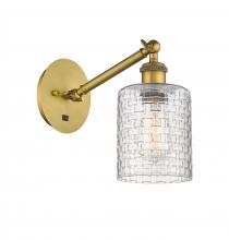 Innovations Lighting 317-1W-BB-G112C-5CL - Cobbleskill - 1 Light - 5 inch - Brushed Brass - Sconce