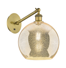 Innovations Lighting 317-1W-BB-G128-10 - Athens - 1 Light - 10 inch - Brushed Brass - Adjustable - Sconce