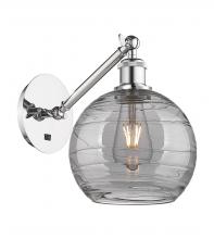 Innovations Lighting 317-1W-PC-G1213-8SM - Athens Deco Swirl - 1 Light - 8 inch - Polished Chrome - Sconce