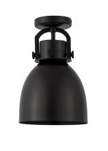 Innovations Lighting 410-1F-BK-M412-8BK - Newton Bell - 1 Light - 8 inch - Matte Black - Flush Mount