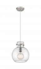 Innovations Lighting 410-1PM-SN-G410-10SDY - Newton Sphere - 1 Light - 10 inch - Brushed Satin Nickel - Cord hung - Mini Pendant