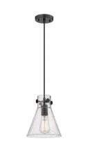 Innovations Lighting 410-1PS-BK-G411-8SDY - Newton Cone - 1 Light - 8 inch - Matte Black - Cord hung - Pendant