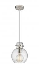 Innovations Lighting 410-1PS-SN-G410-8SDY - Newton Sphere - 1 Light - 8 inch - Brushed Satin Nickel - Cord hung - Mini Pendant