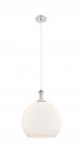 Innovations Lighting 415-1PR-SN-G121-14 - Astor - 1 Light - 14 inch - Brushed Satin Nickel - Cord hung - Pendant