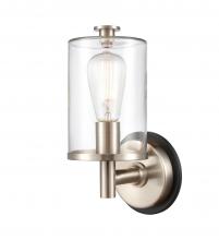 Innovations Lighting 418-1W-BSN-CL - Marlowe - 1 Light - 5 inch - Black Satin Nickel - Bath Vanity Light