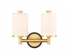 Innovations Lighting 418-2W-BSG-G4181 - Marlowe - 2 Light - 14 inch - Black Satin Gold - Bath Vanity Light