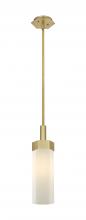 Innovations Lighting 427-1S-BB-G427-14WH - Claverack - 1 Light - 6 inch - Brushed Brass - Pendant