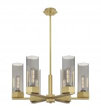 Innovations Lighting 427-6CR-BB-G427-14SM - Claverack - 6 Light - 28 inch - Brushed Brass - Chandelier