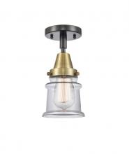 Innovations Lighting 447-1C-BAB-G182S - Canton - 1 Light - 6 inch - Black Antique Brass - Flush Mount