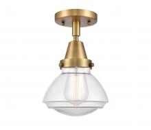 Innovations Lighting 447-1C-BB-G322 - Olean - 1 Light - 7 inch - Brushed Brass - Flush Mount