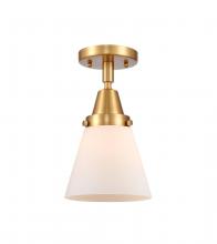 Innovations Lighting 447-1C-SG-G61 - Cone - 1 Light - 6 inch - Satin Gold - Flush Mount