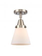 Innovations Lighting 447-1C-SN-G61 - Cone - 1 Light - 6 inch - Brushed Satin Nickel - Flush Mount