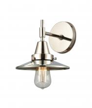 Innovations Lighting 447-1W-PN-M1-PN - Railroad - 1 Light - 8 inch - Polished Nickel - Sconce