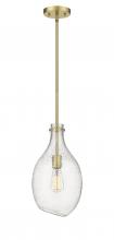 Innovations Lighting 493-1S-SG-G554-9 - Norwalk - 1 Light - 9 inch - Satin Gold - Stem hung - Mini Pendant