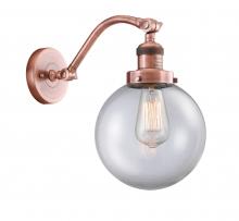 Innovations Lighting 515-1W-AC-G202-8 - Beacon - 1 Light - 8 inch - Antique Copper - Sconce