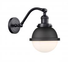 Innovations Lighting 515-1W-BK-HFS-61-BK - Hampden - 1 Light - 7 inch - Matte Black - Adjustable Sconce