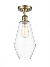 Innovations Lighting 516-1C-AB-G652-7 - Cindyrella - 1 Light - 7 inch - Antique Brass - Semi-Flush Mount