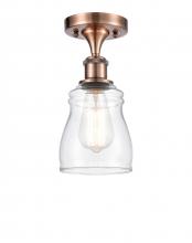 Innovations Lighting 516-1C-AC-G392 - Ellery - 1 Light - 5 inch - Antique Copper - Semi-Flush Mount