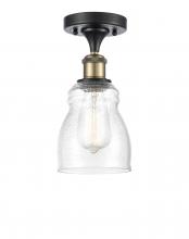 Innovations Lighting 516-1C-BAB-G394 - Ellery - 1 Light - 5 inch - Black Antique Brass - Semi-Flush Mount