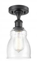 Innovations Lighting 516-1C-BK-G394 - Ellery - 1 Light - 5 inch - Matte Black - Semi-Flush Mount