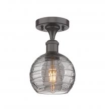 Innovations Lighting 516-1C-OB-G1213-6SM - Athens Deco Swirl - 1 Light - 6 inch - Oil Rubbed Bronze - Semi-Flush Mount