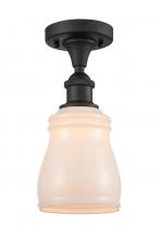 Innovations Lighting 516-1C-OB-G391 - Ellery - 1 Light - 5 inch - Oil Rubbed Bronze - Semi-Flush Mount