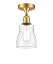 Innovations Lighting 516-1C-SG-G392 - Ellery - 1 Light - 5 inch - Satin Gold - Semi-Flush Mount