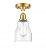 Innovations Lighting 516-1C-SG-G394 - Ellery - 1 Light - 5 inch - Satin Gold - Semi-Flush Mount
