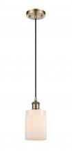Innovations Lighting 516-1P-AB-G341 - Hadley - 1 Light - 5 inch - Antique Brass - Cord hung - Mini Pendant