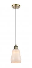 Innovations Lighting 516-1P-AB-G391 - Ellery - 1 Light - 5 inch - Antique Brass - Cord hung - Mini Pendant