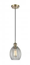 Innovations Lighting 516-1P-AB-G82 - Eaton - 1 Light - 6 inch - Antique Brass - Cord hung - Mini Pendant