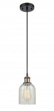 Innovations Lighting 516-1P-BAB-G2511 - Caledonia - 1 Light - 5 inch - Black Antique Brass - Cord hung - Mini Pendant