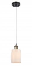 Innovations Lighting 516-1P-BAB-G341 - Hadley - 1 Light - 5 inch - Black Antique Brass - Cord hung - Mini Pendant