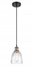 Innovations Lighting 516-1P-BAB-G442 - Brookfield - 1 Light - 6 inch - Black Antique Brass - Cord hung - Mini Pendant