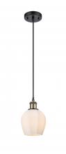 Innovations Lighting 516-1P-BAB-G461-6 - Norfolk - 1 Light - 6 inch - Black Antique Brass - Cord hung - Mini Pendant