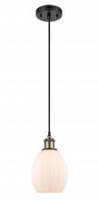 Innovations Lighting 516-1P-BAB-G81 - Eaton - 1 Light - 6 inch - Black Antique Brass - Cord hung - Mini Pendant