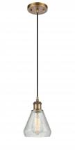 Innovations Lighting 516-1P-BB-G275 - Conesus - 1 Light - 6 inch - Brushed Brass - Cord hung - Mini Pendant