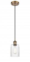 Innovations Lighting 516-1P-BB-G342 - Hadley - 1 Light - 5 inch - Brushed Brass - Cord hung - Mini Pendant